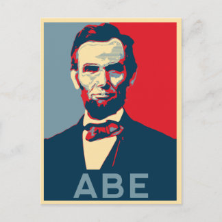 Carte Postale Portrait Lincoln Style Hope