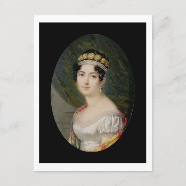 Carte Postale Portrait Miniature de l'impératrice Joséphine (176 (Devant)