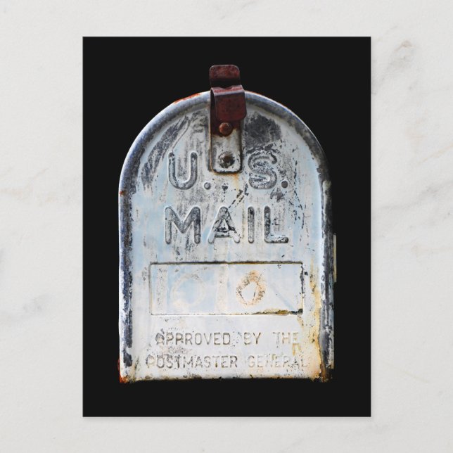 Carte Postale Portrait rustique de boîte aux lettres (Devant)