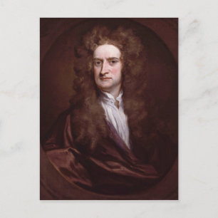Carte Postale Portrait Sir Isaac Newton par Sir Godfrey Kneller