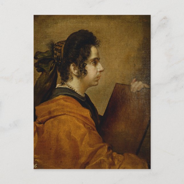 Carte Postale Portrait supposé être Juana Pacheco comme Sibyl (Devant)