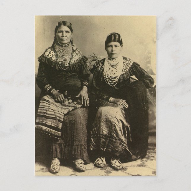 Carte Postale Portrait Vintage amérindien (Devant)