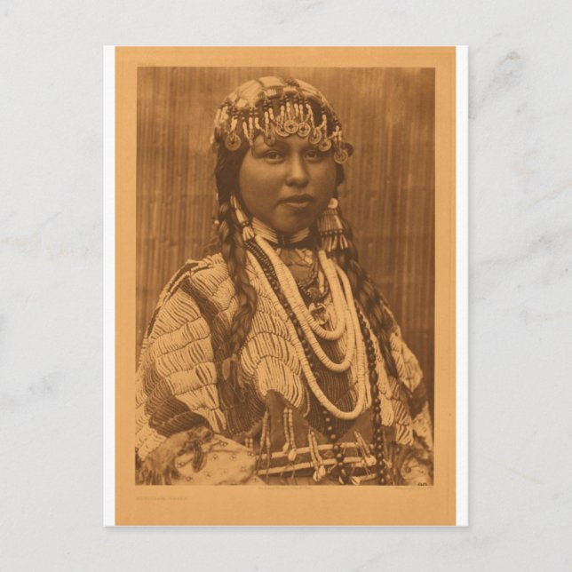 Carte Postale Portrait Vintage amérindien (Devant)
