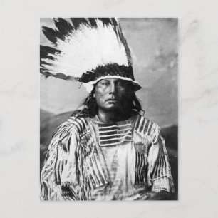 Carte Postale Portrait Vintage amérindien