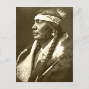 Carte Postale Portrait Vintage amérindien