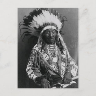 Carte Postale Portrait Vintage amérindien