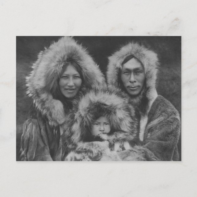 Carte Postale Portrait Vintage amérindien (Devant)