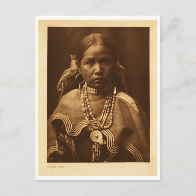 Carte Postale Portrait Vintage amérindien (Devant)