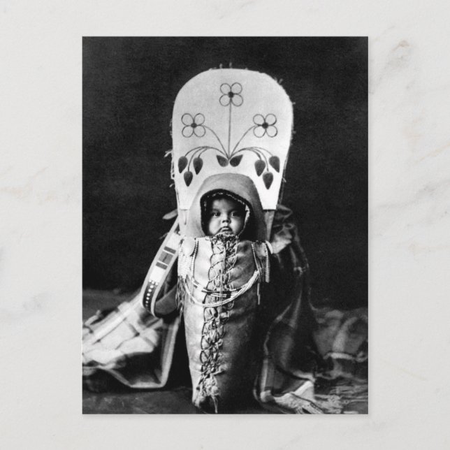 Carte Postale Portrait Vintage amérindien (Devant)