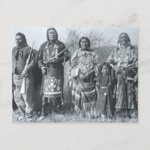 Carte Postale Portrait Vintage amérindien