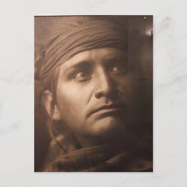 Carte Postale Portrait Vintage amérindien (Devant)