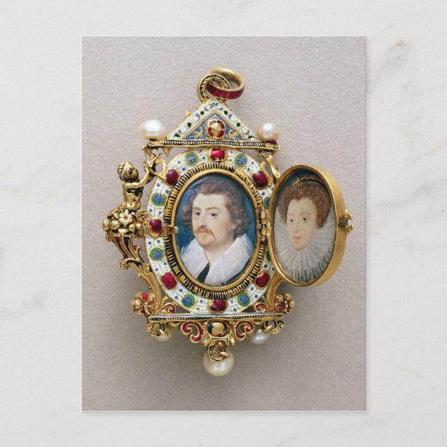 Carte Postale Portraits d'homme et de femme inconnus, c.1590 (Devant)
