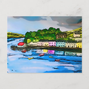 Carte Postale Portree Isle of Skye Scotland peinture 