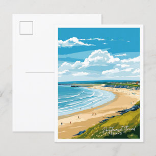 Carte Postale Portstewart Strand Irlande Illustration Voyage
