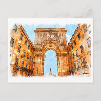 Carte Postale Portugal, Lisbonne, Arc de Rua Augusta
