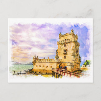 Carte Postale Portugal, Lisbonne - Tour de Belem