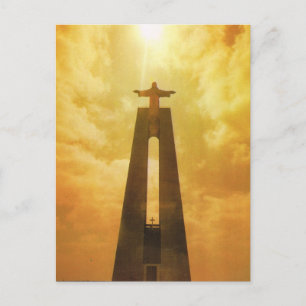 Carte Postale Portugal vintage, Lisbonne, Eglise du Christ Roi