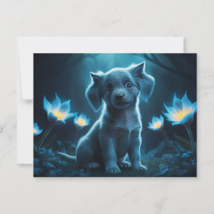 Carte Postale Poscards Chat Bleu 06