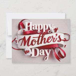 Carte Postale Poscards Mother's Day Fleur 05