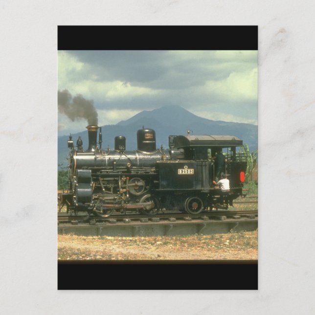 Carte Postale Pose de réservoir de rack réservé chez_Steam Train (Devant)
