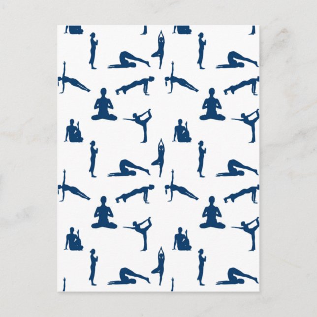 Carte Postale Poses de yoga (Devant)