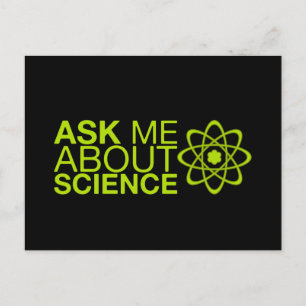 Carte Postale Posez-moi des questions sur la science