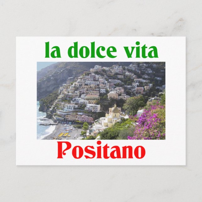 Carte Postale Positano Italie (Devant)