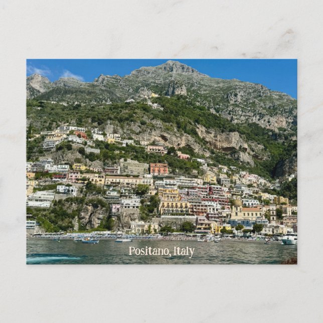 Carte Postale Positano, Italie Design (Devant)