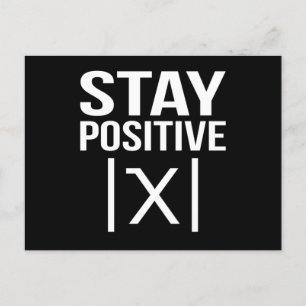 Carte Postale Positive Math Teacher Mathematics Maths Student