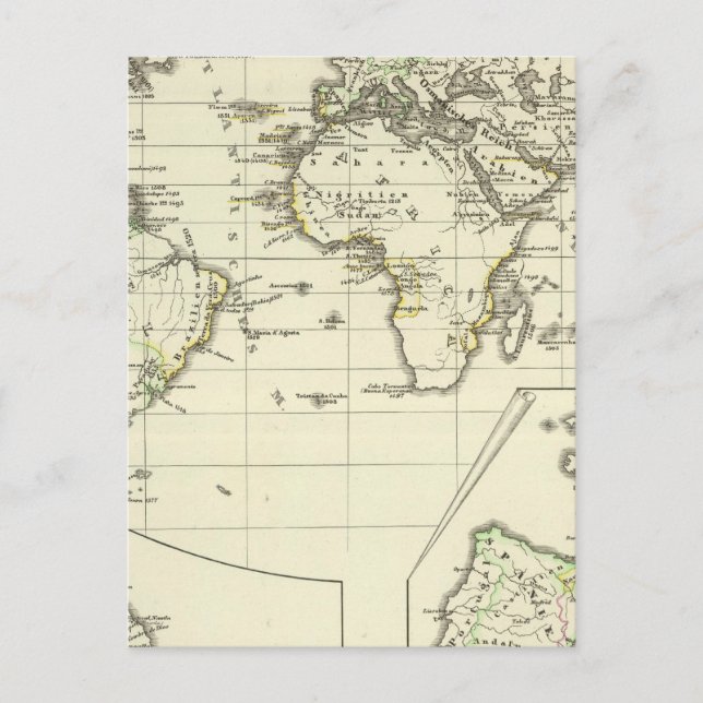 Carte Postale Possessions des Espagnols (Devant)