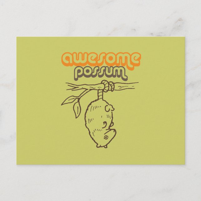 Carte Postale Possum génial (Devant)