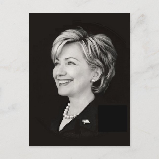 Carte Postale Post-card d'Hillary Clinton (Devant)