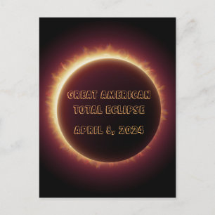 Carte Postale Post Card-Eclipse 2024