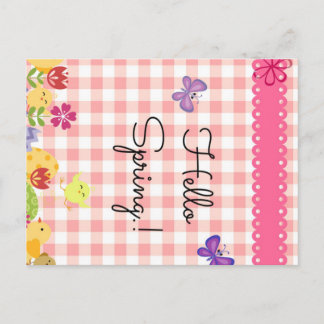Carte Postale Post Card-Hello Spring !