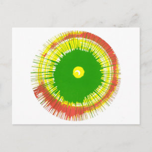 Carte Postale Post Card Spin Art