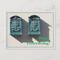 post-franchissement heureux de boîte aux lettres v