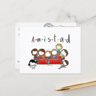 Carte Postale Postal de amistad para san valentin