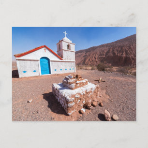 Carte Postale Postal, Iglesia San Isidro, Atacama, Chili