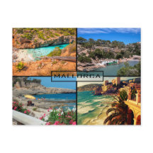 postal plages et calanches Majorque - de Majorca