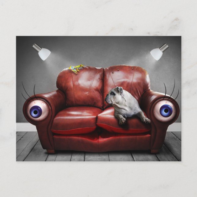 CARTE POSTALE POSTAL SURREALISTA AMIGO PERRO (Devant)