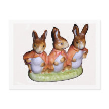 Postard - Flopsy, Mopsy et Cottontail