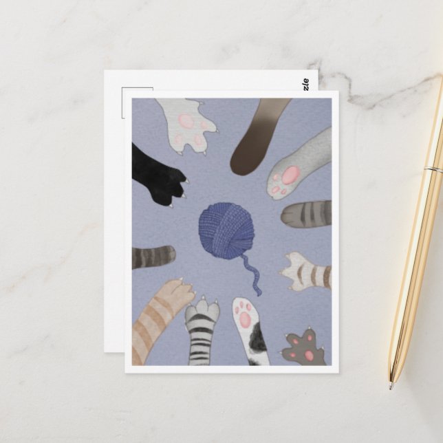 Carte Postale Postcard (Devant/Arrière en situation)