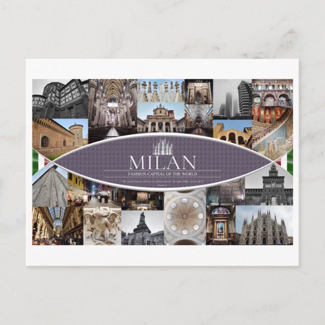 Carte Postale Postcard de Milan (Devant)