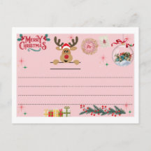 Postcard for Merry Christmas