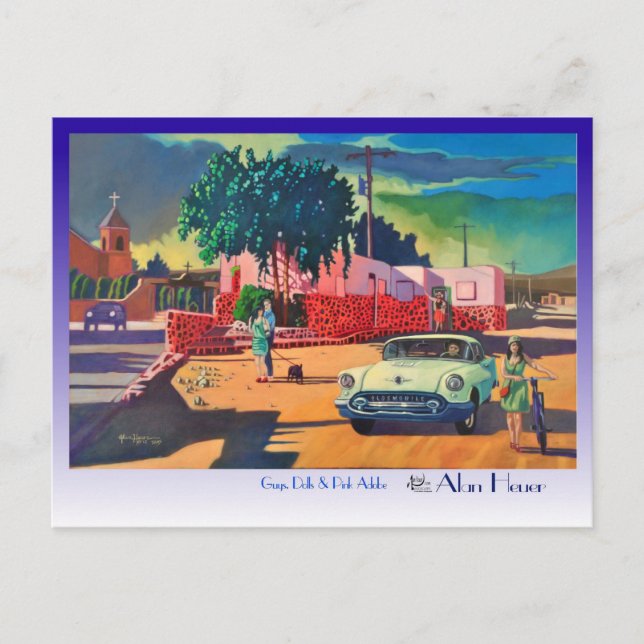 Carte Postale POSTCARD Guys, poupées et rose Adobe par Alan Heue (Devant)