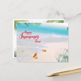 Carte Postale PostCard Happy Summer Time