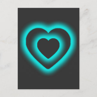 Carte Postale Postcard of Blue Heart