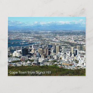 Carte Postale Postcard of Cape Town from Signal Hill