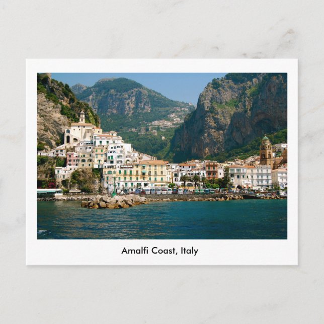 Carte Postale Postcard of The Amalfi Coast à Italy, UNESCO (Devant)