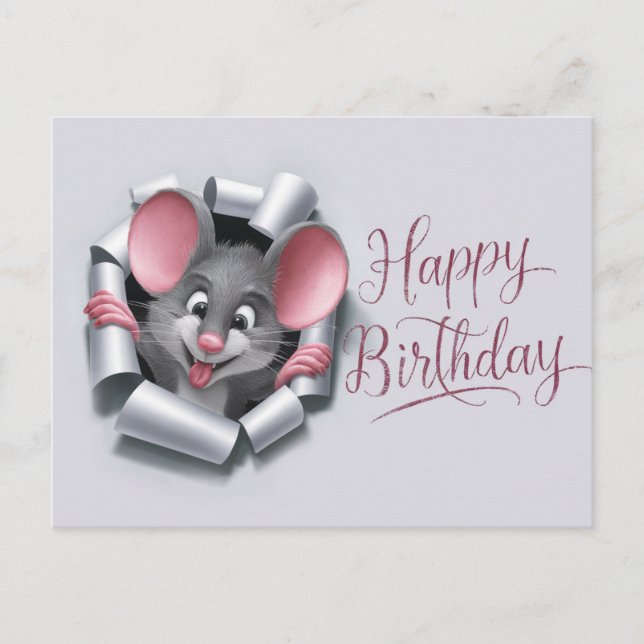 Carte Postale Postcards Happy Birthday Souris 10 (Devant)